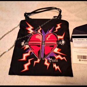 Prada Nylon Reissue “ Universal Studios Frankestein “ print mini bag handbag